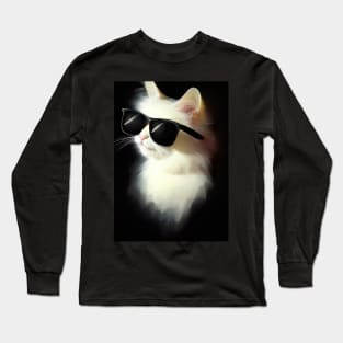 Cat with Sunglasses Long Sleeve T-Shirt